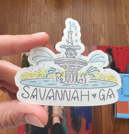 Forsyth Fountain Savannah Sticker