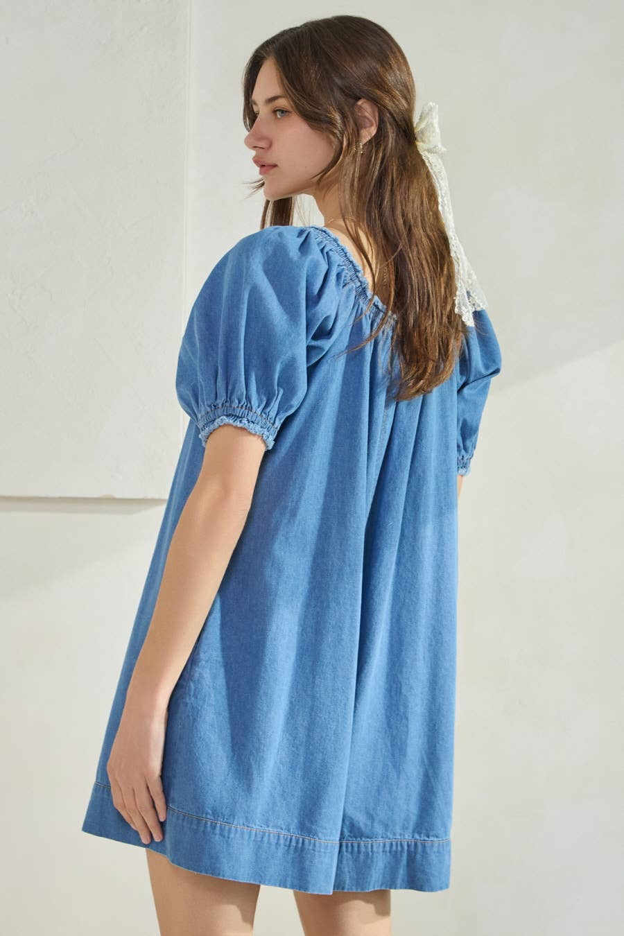 Washed Denim Romper