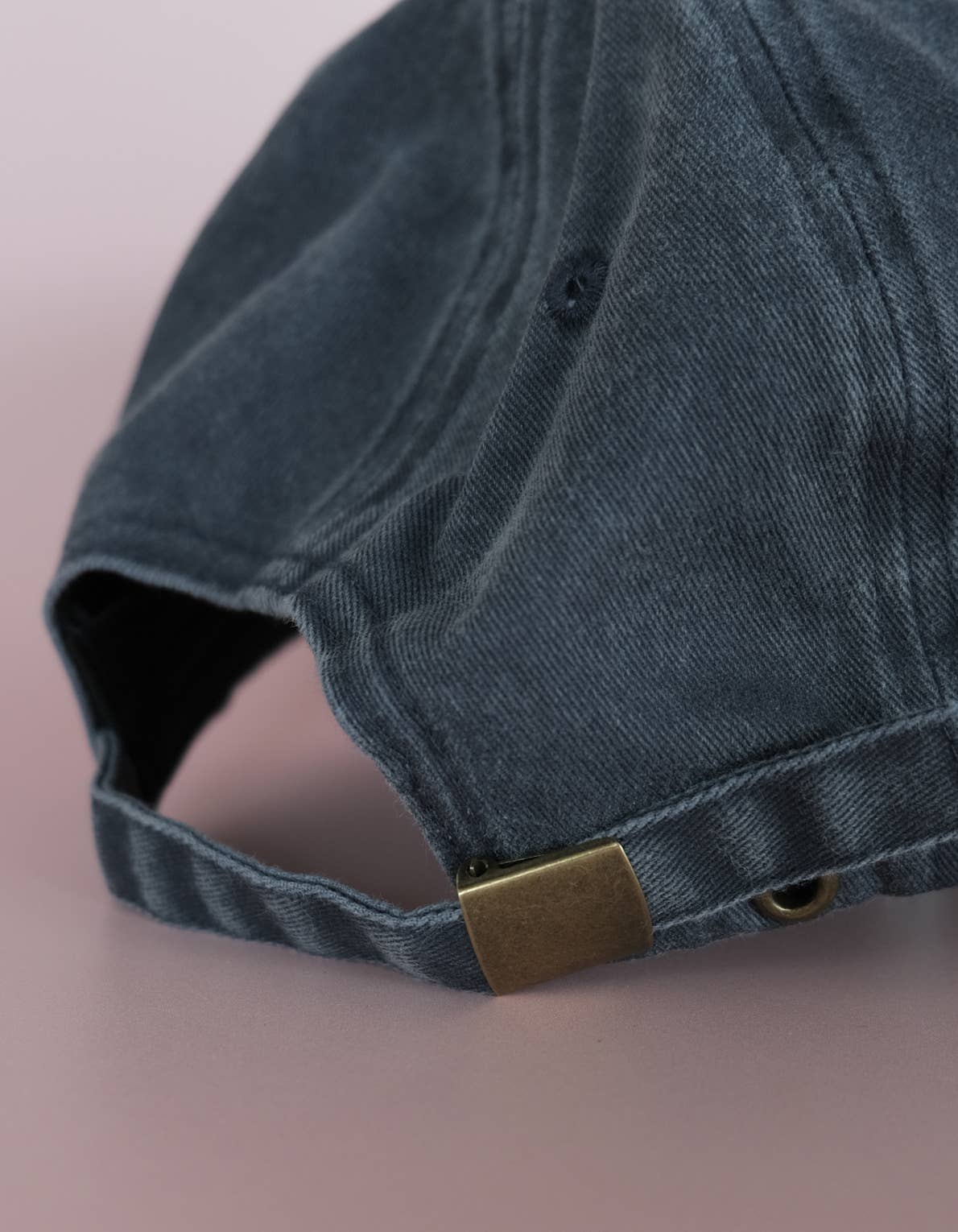 Oyster Embroidered Hat, Washed Navy