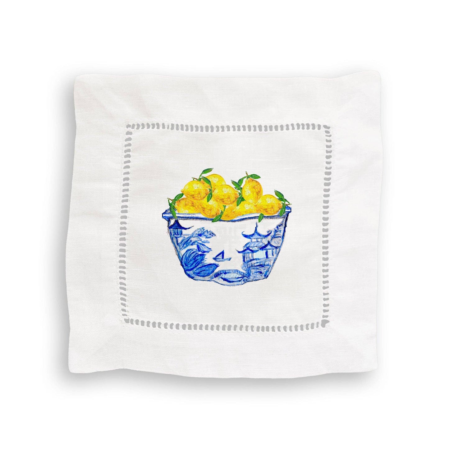 Blue & White Bowl with Lemons