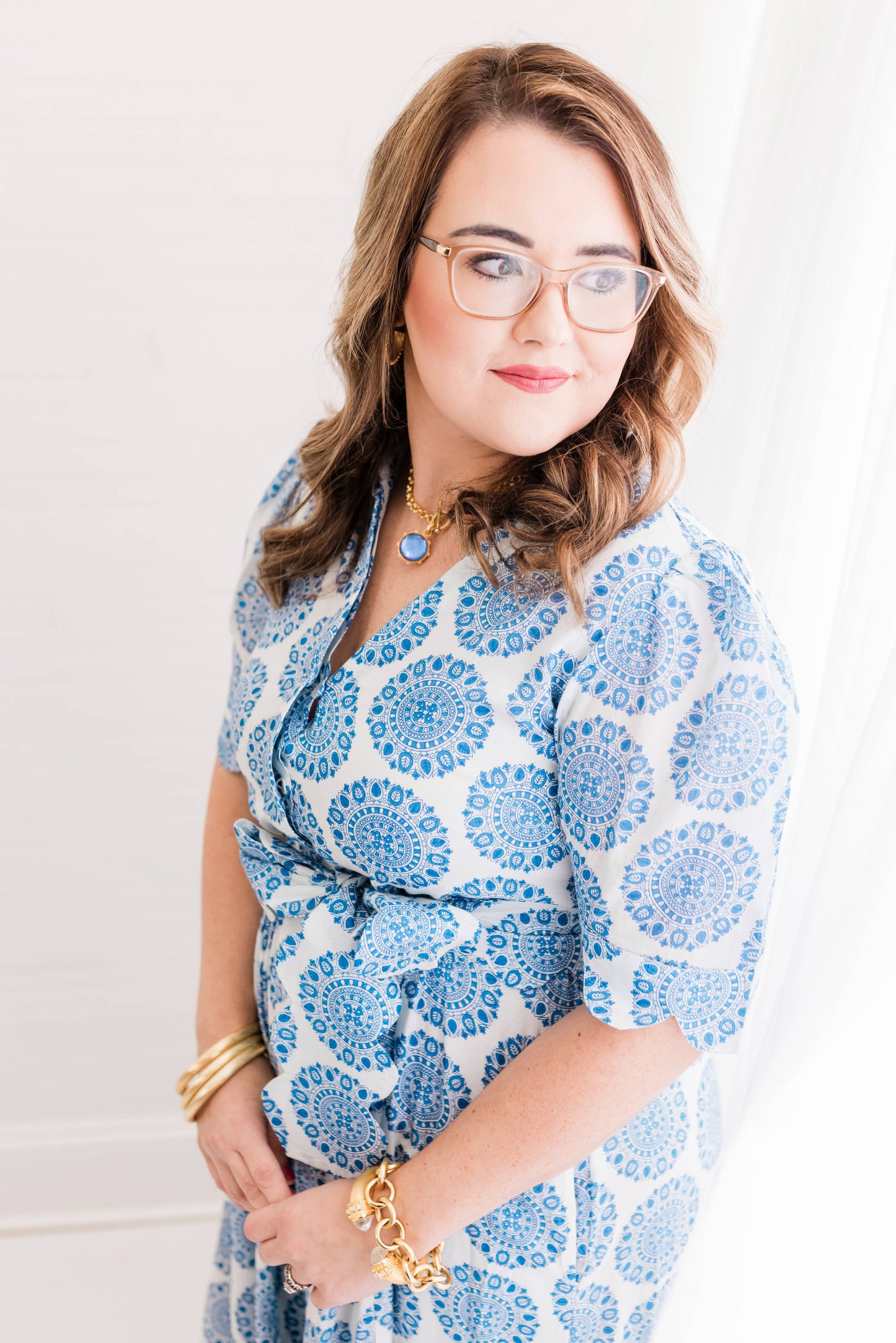 Blue Medallion Grace Dress 