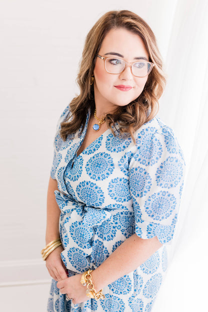 Blue Medallion Grace Dress 