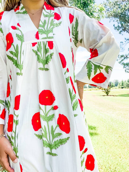 Berry Rose’ Caftan Dress
