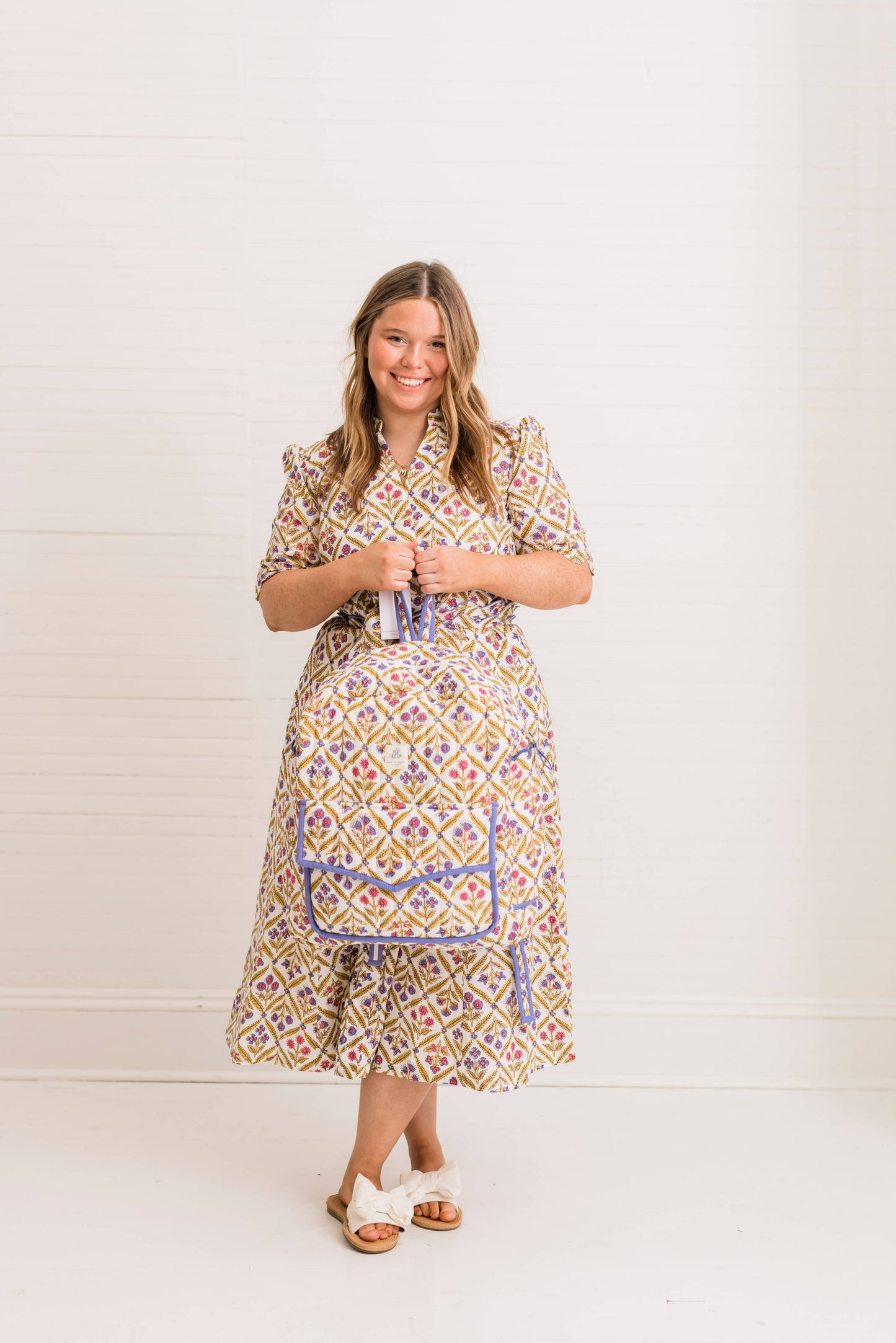 Resort Floral Celeste Mosaic | Grace Maxi Dress