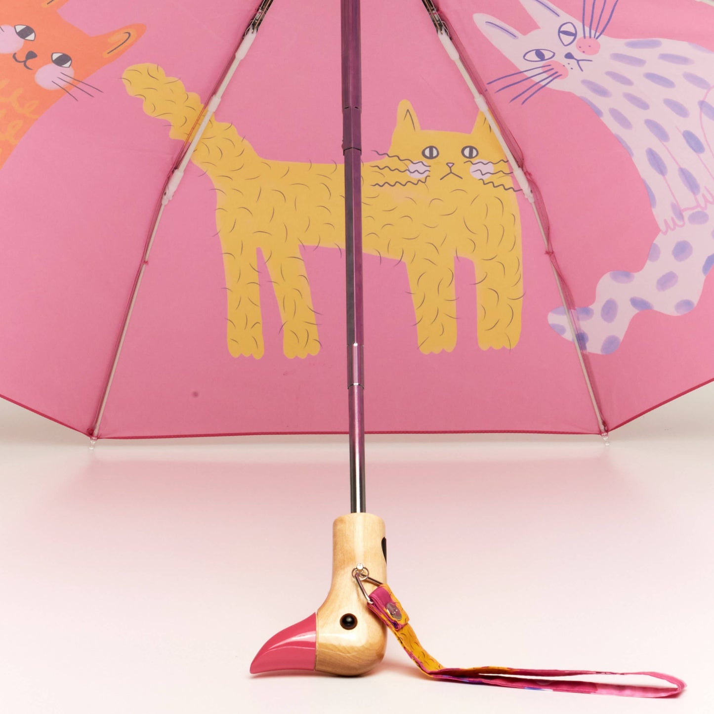 Multipack - Fuchsia/Lime/Ice Arty Cats Duck Umbrellas