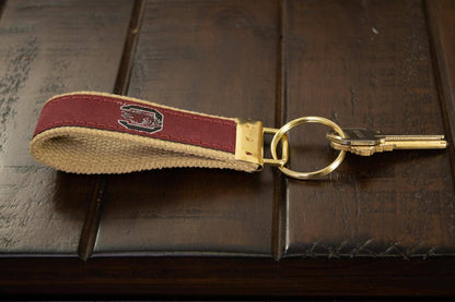 USC Gamecocks Collegiate Woven Ribbon Key Chain
