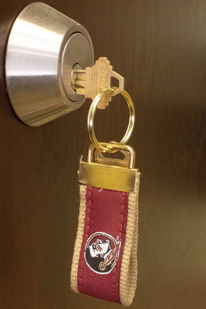 Florida State Seminoles Collegiate Woven Ribbon Key Chain.