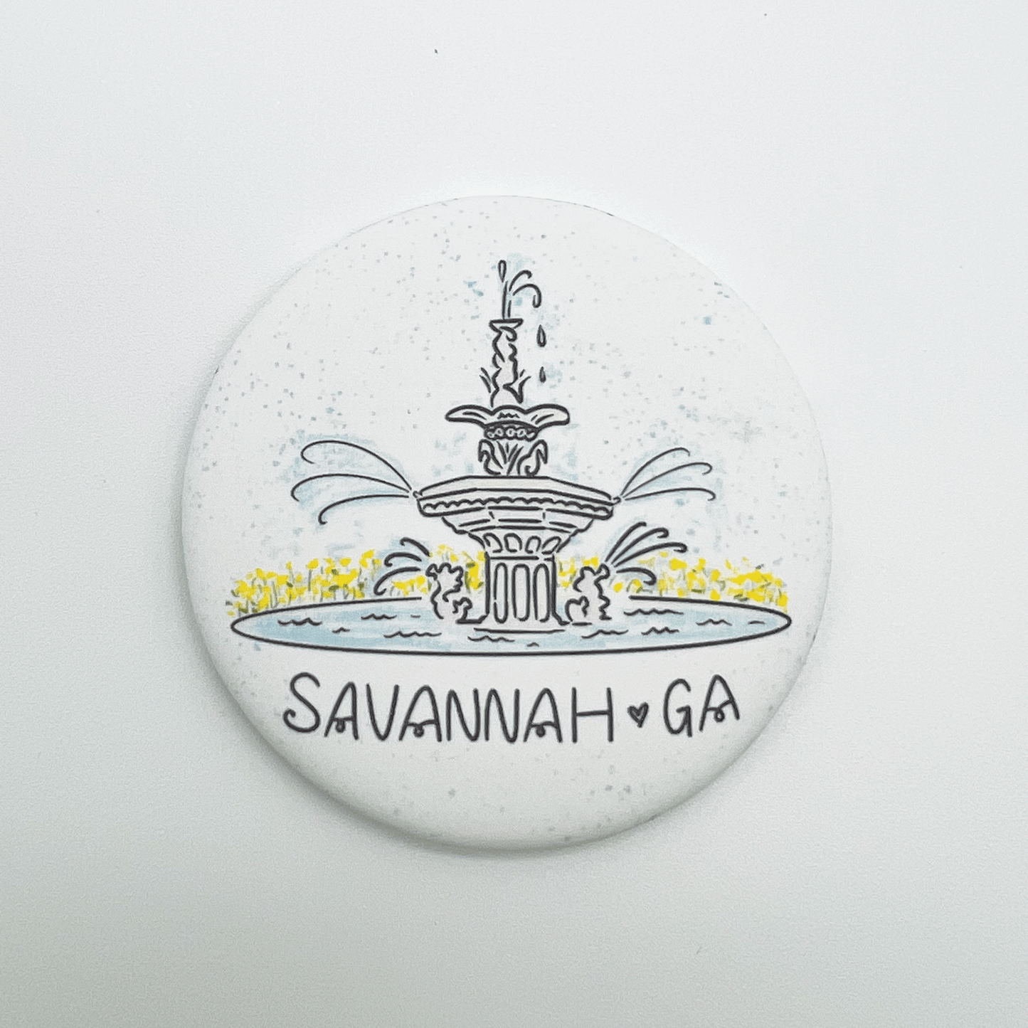 Forsyth Fountain Savannah Fridge Magnet