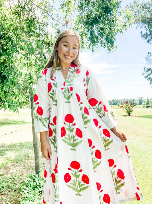 Berry Rose’ Caftan Dress