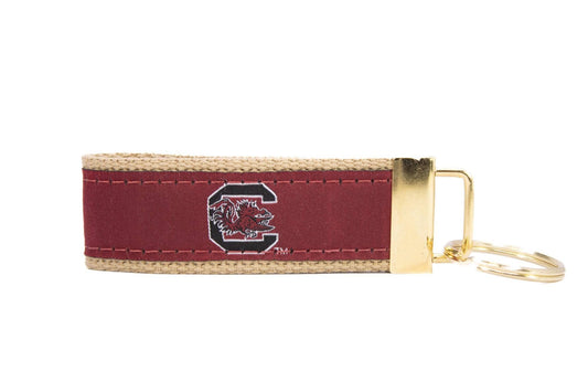 USC Gamecocks Collegiate Woven Ribbon Key Chain