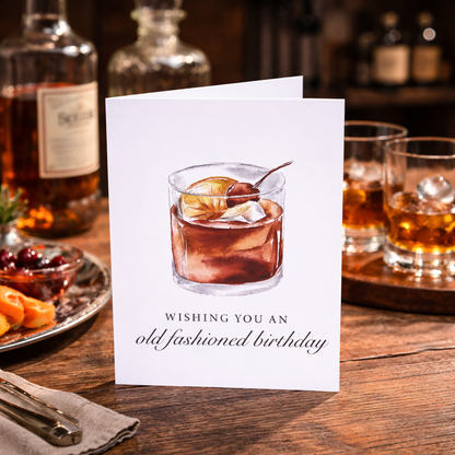 Old Fashioned Birthday Card