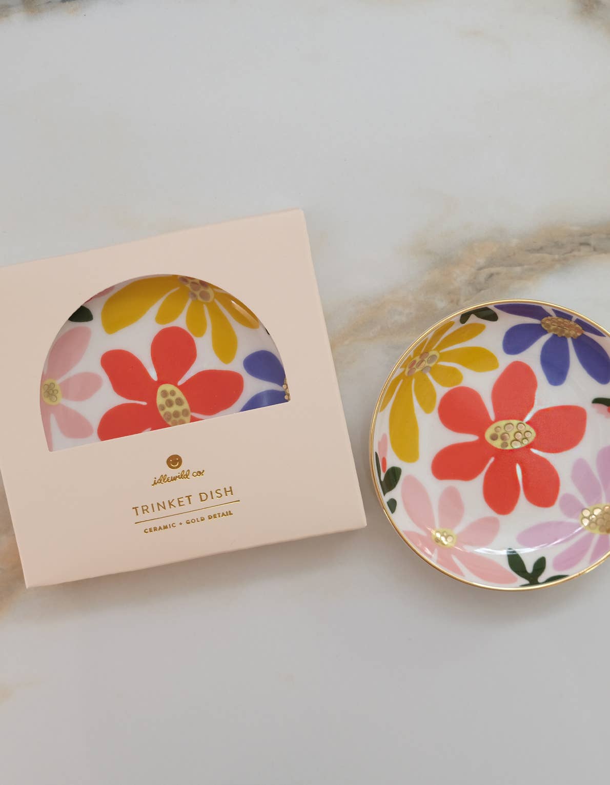 Porcelain Trinket Dish | Primary Blooms