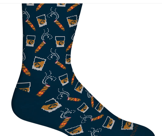 Bourbon & Cigars Socks