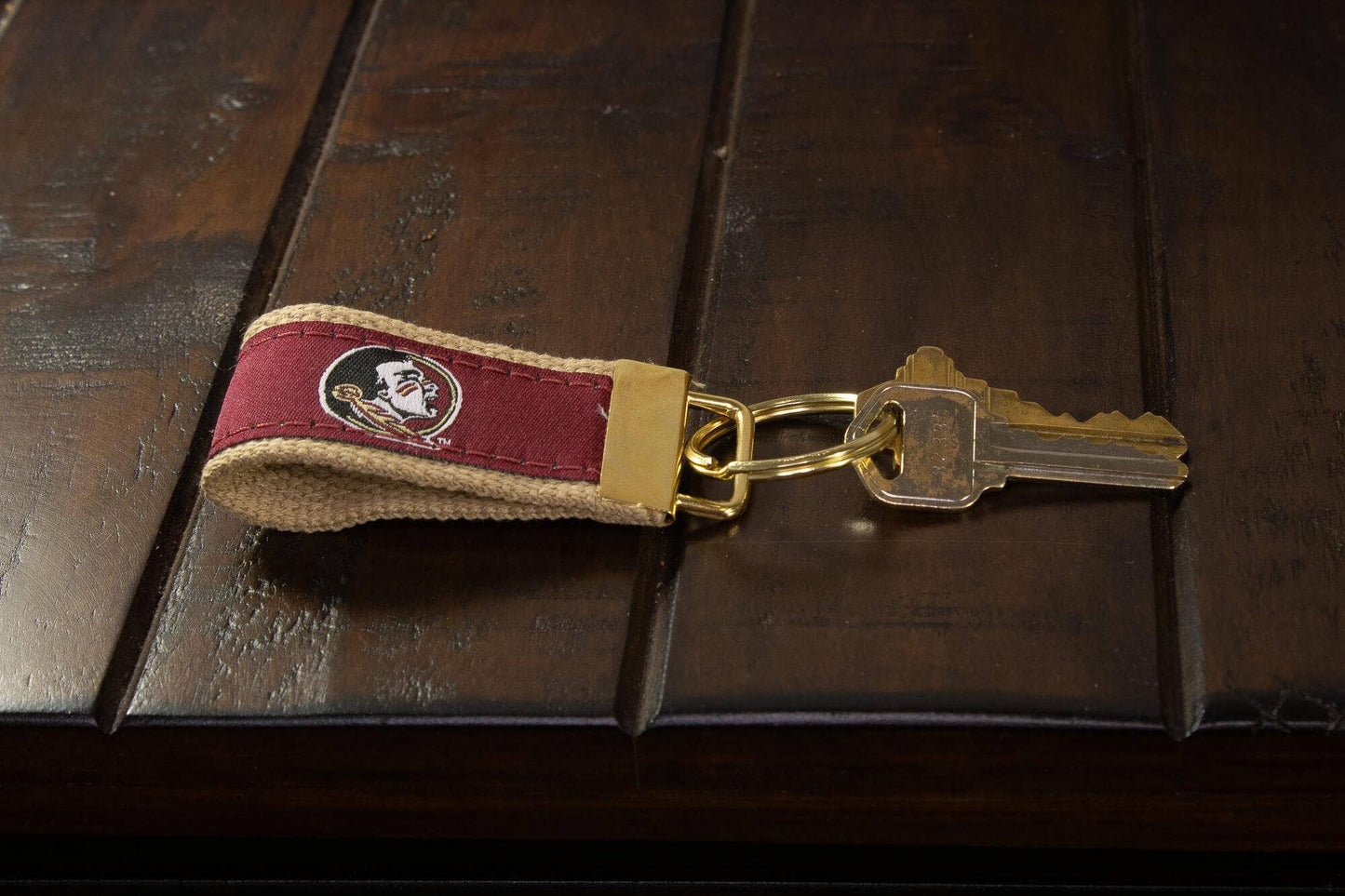 Florida State Seminoles Collegiate Woven Ribbon Key Chain.