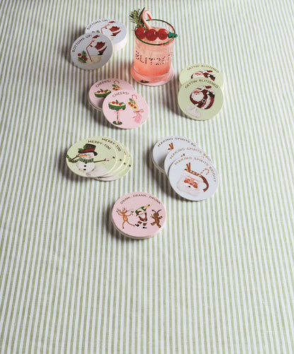Christmas Paper Coaster Sets