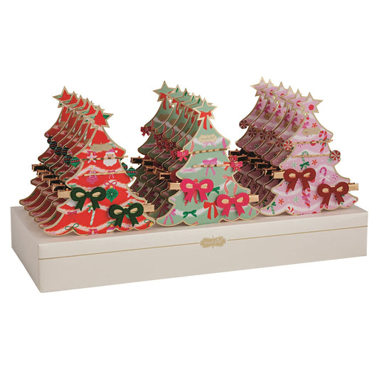 Holiday Bow Hair Clip Sets