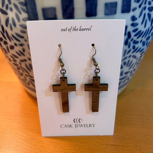 Cask Jewelry Earrings Cross