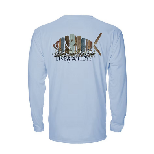 Live By The Tides Ice Blue Crab Performance Shirt