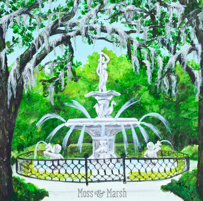 Forsyth Fountain Print