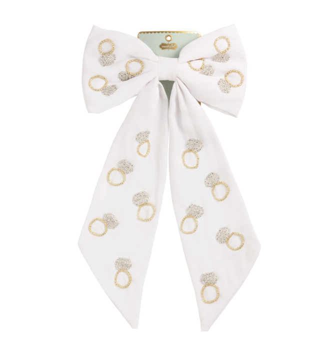 Rings Beaded Hair Bow