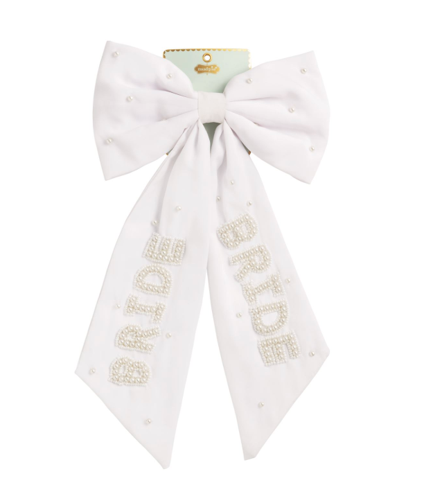 Bride Beaded Hair Bow