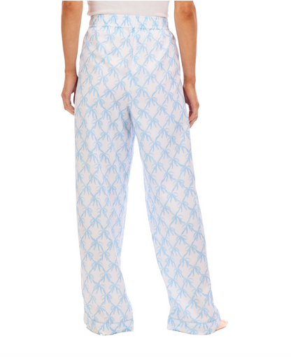 Blue Bow Pajama Pants