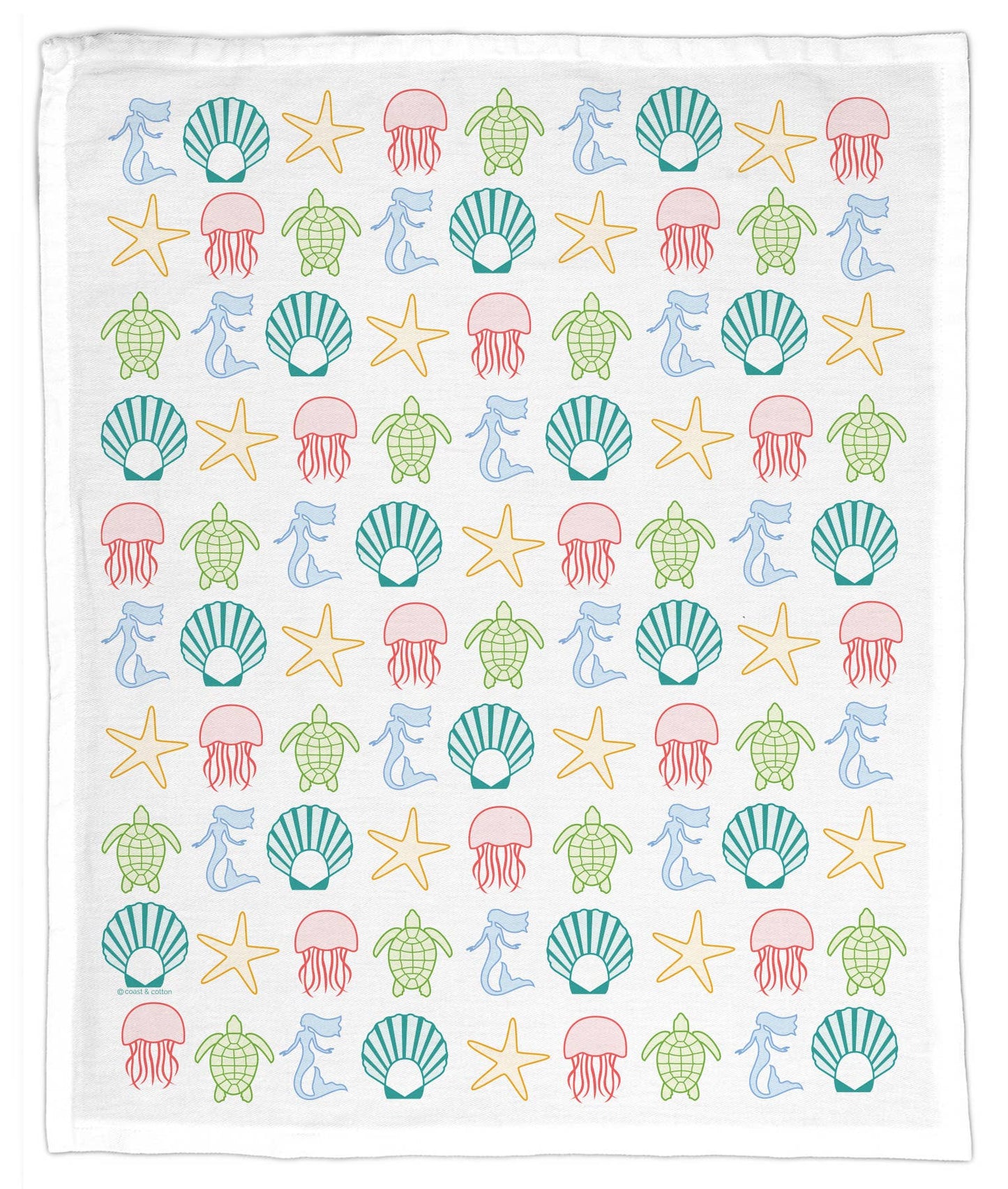 Under the Sea "Tybee Island" Organic Cotton Hand Towel