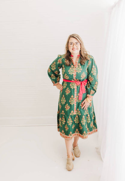 Block Print Hollingsworth Maxi Dress | Elodie