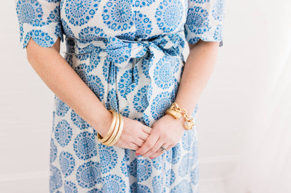 Blue Medallion Grace Dress 