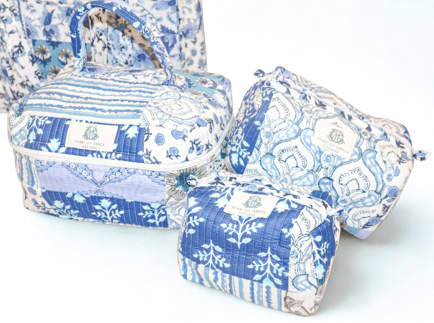 Tea Garden | Quilted Cosmetic Bag