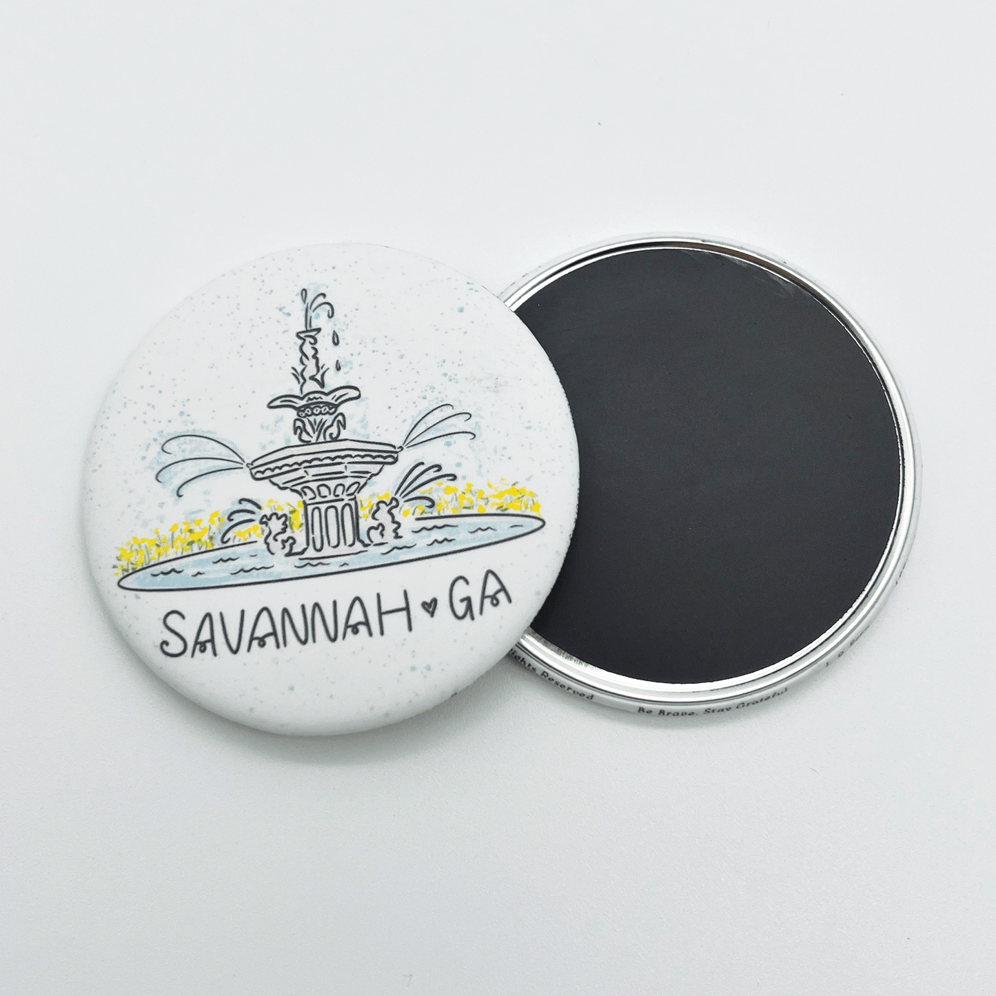 Forsyth Fountain Savannah Fridge Magnet