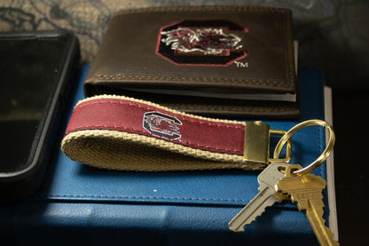 USC Gamecocks Collegiate Woven Ribbon Key Chain