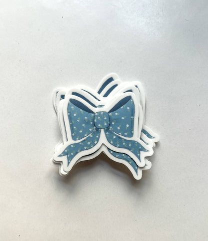 Blue Bow Sticker
