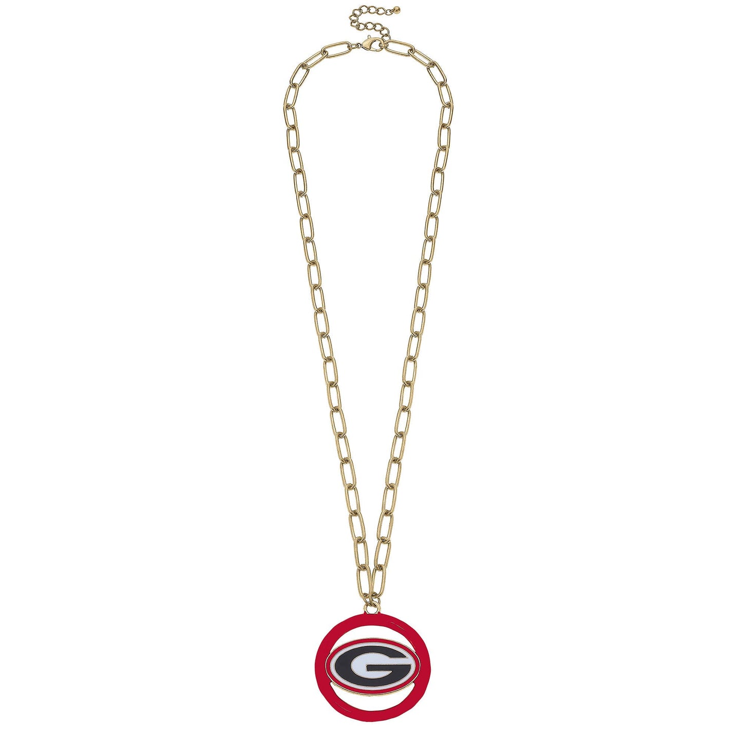 Georgia Bulldogs Logo Medallion Necklace