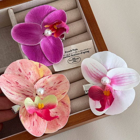 Orchid Hair Clip