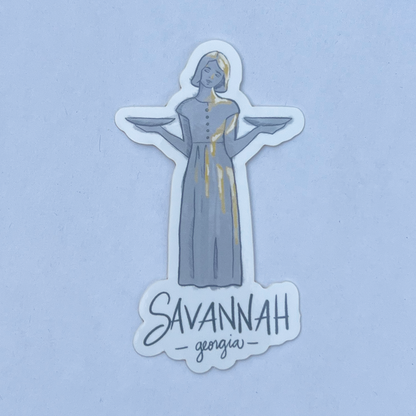 Bird Girl Savannah Sticker