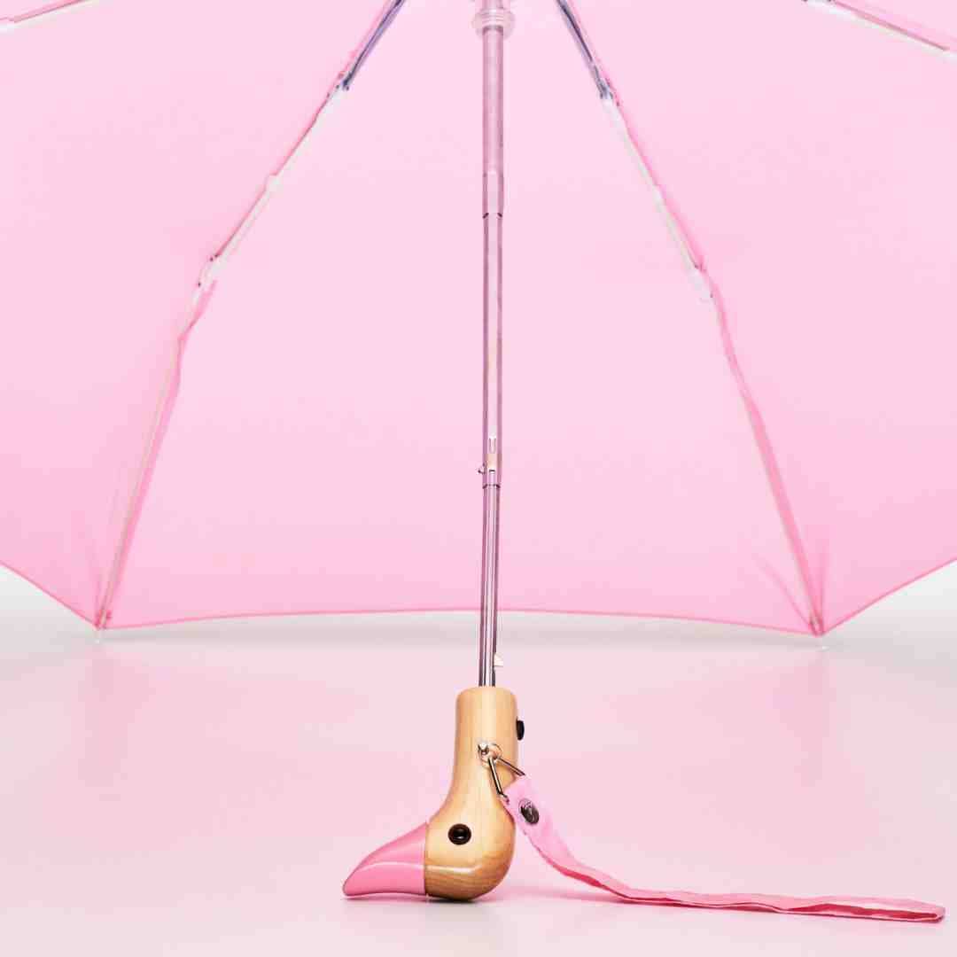 Original Duckhead Pink Compact Eco-Friendly Wind Resistant Duck Head Umbrella
