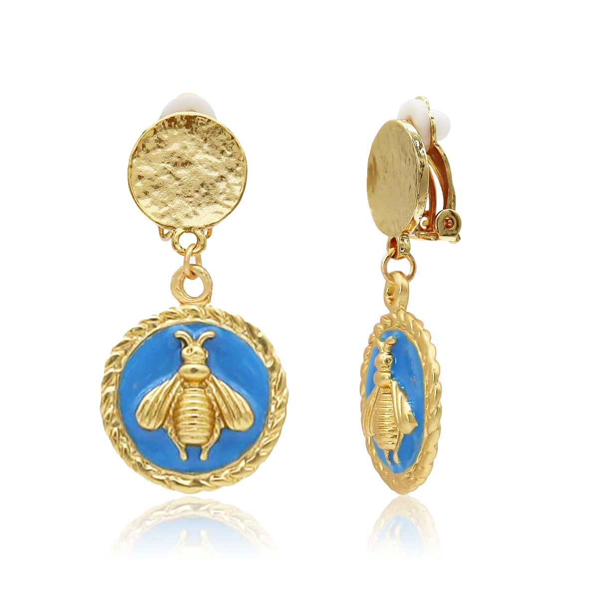 ColorPop Bee Clip-on Earrings - 24K Gold Plated