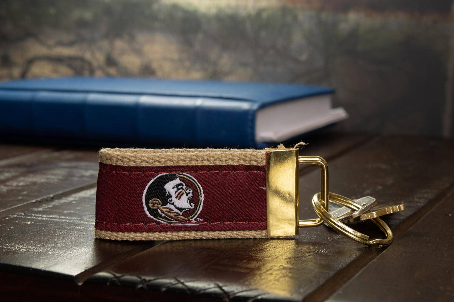 Florida State Seminoles Collegiate Woven Ribbon Key Chain.