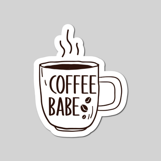 Coffee Babe Sticker