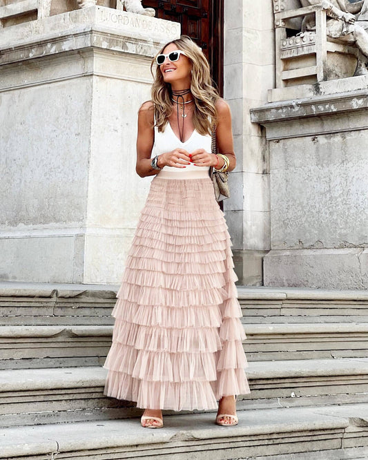 Tulle Tiered Skirt
