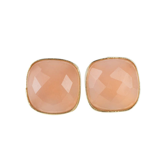 Rose Onyx Stud Earrings