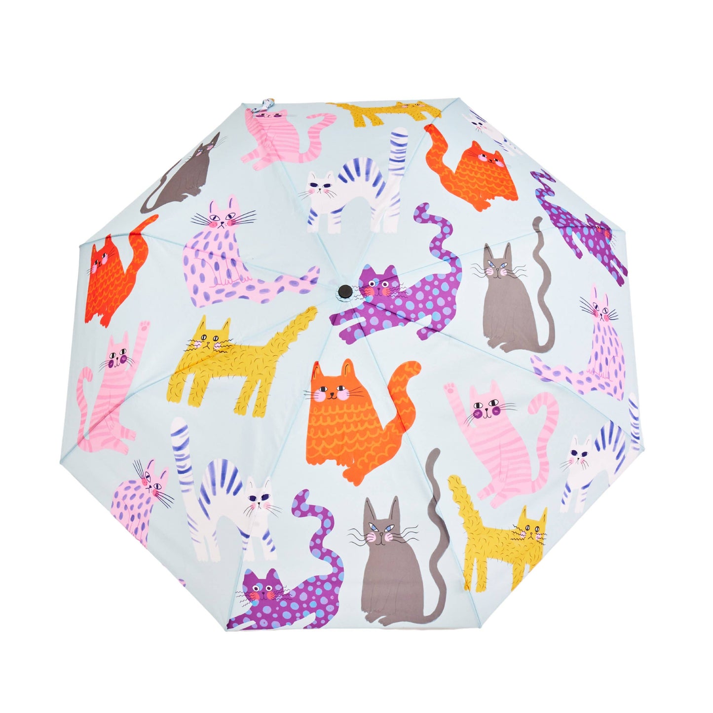 Lime Arty Cats Eco-Friendly Duck Umbrella