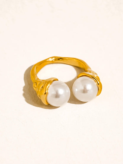 Eloura 18K Gold Non-Tarnish Pearl Ring