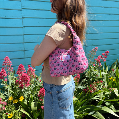 Quilted Shoulder Bag - Whimsy Floral