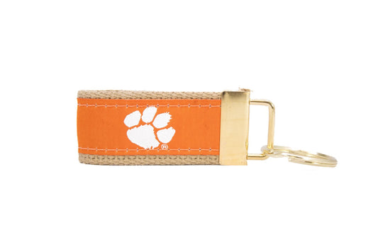 Clemson Tigers Collegiate Woven Ribbon Key Chain