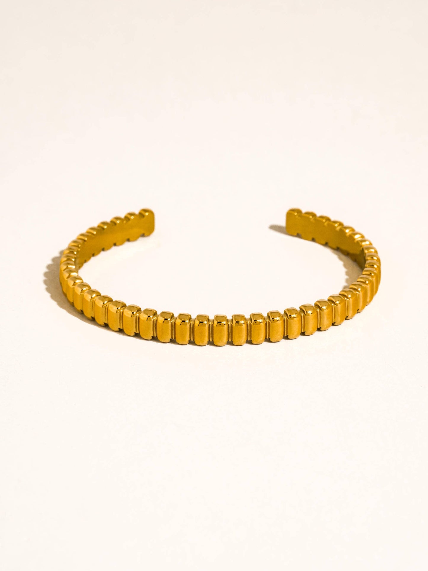 Cendine 18K Gold Non-Tarnish Beaded Cuff Bracelet