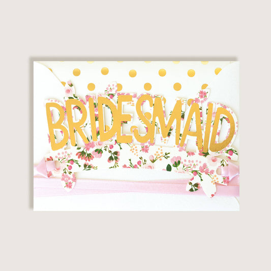 Bridesmaid Wearable Paper Crown with Ribbon