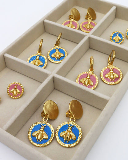 ColorPop Bee Clip-on Earrings - 24K Gold Plated