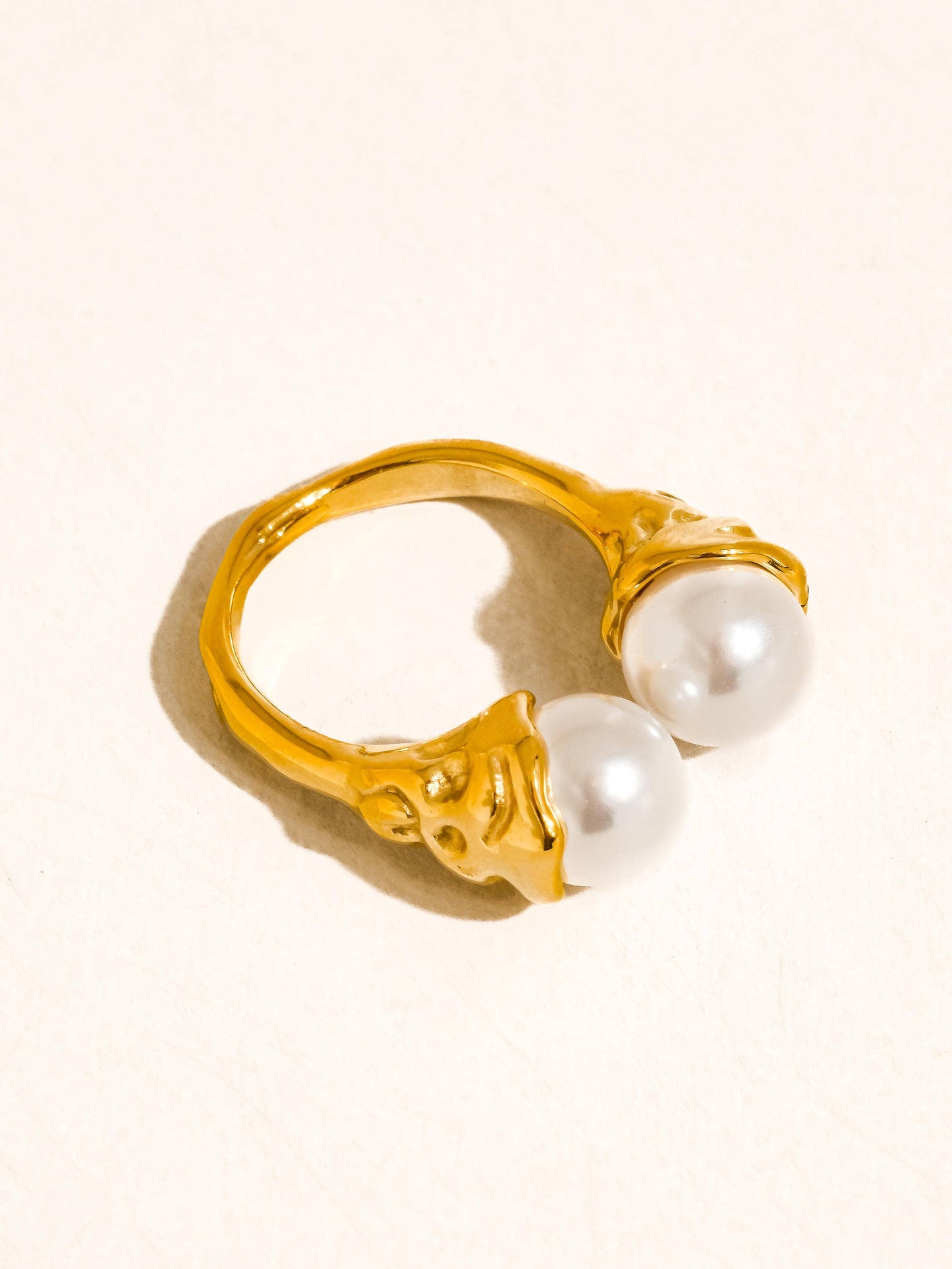 Eloura 18K Gold Non-Tarnish Pearl Ring